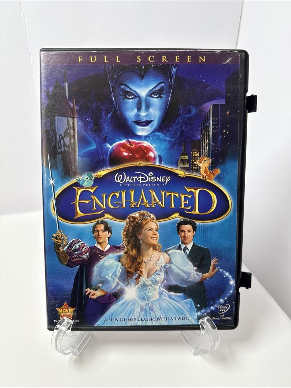 Walt Disney Enchanted DVD Full Screen & Bonus Features Amy Adams Patrick Dempsey